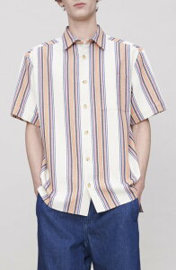 �A�[�y�[�Z�[ �����Y �g�b�v�X �V���c A.P.C. Rosshort Sleeve Button-Up Shirt Aad Ecru �G�N����