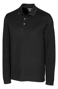 �J�b�^�[�A���h�o�b�N �����Y �g�b�v�X �|���V���c Cutter & Buck Advantage Tri-Blend Long Sleeve Polo Black �u���b�N