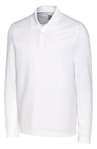 �J�b�^�[�A���h�o�b�N �����Y �g�b�v�X �|���V���c Cutter & Buck Advantage Tri-Blend Long Sleeve Polo White �z���C�g