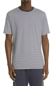 �T���X�y�� �����Y �g�b�v�X T�V���c Sunspel Stripe T-Shirt White/ Navy �z���C�g
