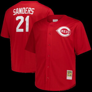 �~�b�`�F��&�l�X �����Y �g�b�v�X �V���c ���b�V�� �g�[�� �W���[�W�[ Men's Mitchell & Ness Deion Sanders Red Cincinnati Reds Big & Tall Cooperstown Mesh Batting Practice Jersey Red ���b�h
