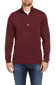 �J�b�^�[�A���h�o�b�N �����Y �A�E�^�[ �p�[�J�[�E�X�E�F�b�g �n�[�t�W�b�v Cutter & Buck Traverse Stretch Quarter Zipullover Bordeaux