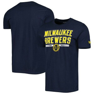 �j���[�G�� �����Y �g�b�v�X T�V���c Men's New Era Navy Milwaukee Brewers Batting Practice T-Shirt Navy �l�C�r�[