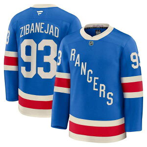 �t�@�i�e�B�N�X �����Y �g�b�v�X �V���c �W���[�W�[ Men's Fanatics Mika Zibanejad Blue New York Rangers Centennial Premium Jersey Blue �u���[