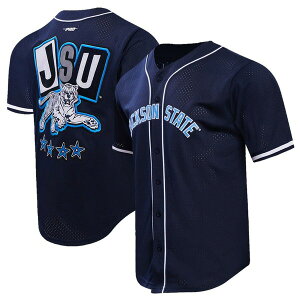 �v���X�^���_�[�h �����Y �g�b�v�X �V���c ���b�V�� �_�E�� Men's Pro Standard Navy Jackson State Tigers Homecoming Mesh Button-Down Shirt Navy �l�C�r�[