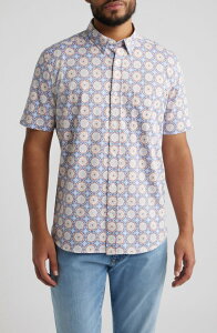 �W�����X�g���A���h�}�[�t�B�[ �����Y �g�b�v�X �V���c Johnston & Murphy XC Flex Ascend Short Sleeve Button-Up Shirt Multi Mosaic �}���`�J���[