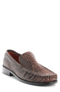 �A�N�l �X�g�D�f�B�I�Y �����Y �V���[�Y �X���b�|���E���[�t�@�[ �v�����g Acne Studios Python Print Loafer Brown �u���E��