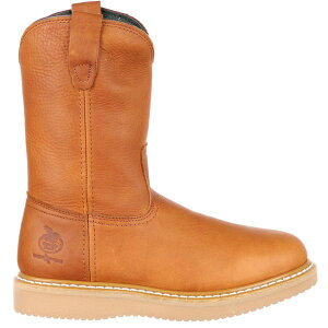 �W���[�W�u�[�c �����Y �V���[�Y �u�[�c�E���C���u�[�c T�V���c Georgia Boot Wedge Steel Toe Pull On Work Boot Barracuda Gold �S�[���h