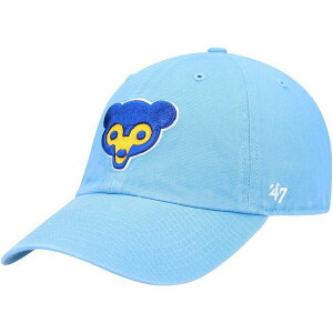 �t�H�[�e�B�[�Z�u�� �����Y �A�N�Z�T���[ �X�q ���S Men's '47 Light Blue Chicago Cubs Logo Cooperstown Collection Clean Up Adjustable Hat Light Blue �u���[