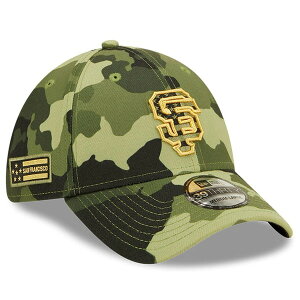 �j���[�G�� �����Y �A�N�Z�T���[ �X�q Men's New Era Camo San Francisco Giants 2022 Armed Forces Day 39THIRTY Flex Hat Camo