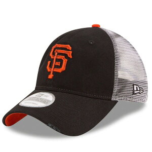 �j���[�G�� �����Y �A�N�Z�T���[ �X�q Men's New Era Black San Francisco Giants Team Rustic 9TWENTY Trucker Adjustable Hat Black �u���b�N