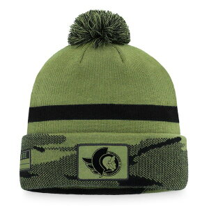 �t�@�i�e�B�N�X �����Y �A�N�Z�T���[ �X�q �j�b�g Men's Fanatics Branded Camottawa Senators Military Appreciation Cuffed Knit Hat with Pom Camo
