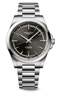 �����W�� �����Y �A�N�Z�T���[ �r���v Longines Conquest Bracelet Watch 41mm Stainless/ Black �u���b�N