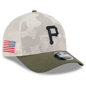 �j���[�G�� �����Y �A�N�Z�T���[ �X�q Men's New Era Light Beige/Olive Pittsburgh Pirates 2025 Armed Forces Day 9FORTY M-Crown A-Frame Adjustable Hat Light Beige �x�[�W��