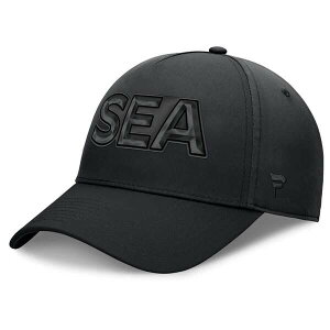 �t�@�i�e�B�N�X �����Y �A�N�Z�T���[ �X�q Men's Fanatics Black Seattle Kraken Authentic Proad Team Code Flex Hat Black �u���b�N