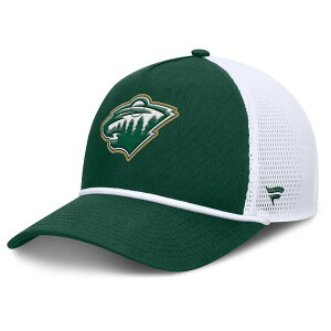 �t�@�i�e�B�N�X �����Y �A�N�Z�T���[ �X�q Men's Fanatics Green/White Minnesota Wild Bermuda-Frame Adjustable Hat Green �O���[��