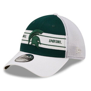 �j���[�G�� �����Y �A�N�Z�T���[ �X�q Men's New Era Green/White Michigan State Spartans Banded 39THIRTY Flex Hat Green �O���[��