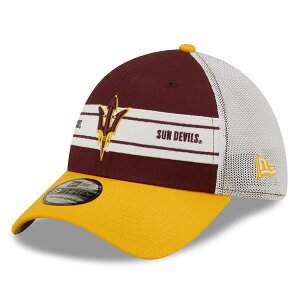 �j���[�G�� �����Y �A�N�Z�T���[ �X�q Men's New Era Maroon/Gold Arizona State Sun Devils Banded 39THIRTY Flex Hat Maroon �}���[��