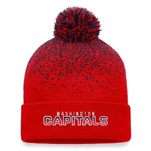 �t�@�i�e�B�N�X �����Y �A�N�Z�T���[ �X�q �L���b�v �j�b�g Men's Fanatics Branded Red Washington Capitals Iconic Gradient Cuffed Knit Hat with Pom Red ���b�h