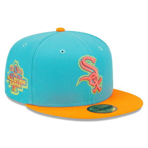 �j���[�G�� �����Y �A�N�Z�T���[ �X�q Men's New Era Blue/Orange Chicago White Sox Vice Highlighter 59FIFTY Fitted Hat Blue �u���[