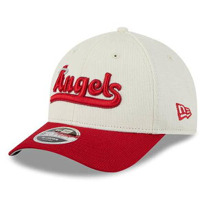 �j���[�G�� �����Y �A�N�Z�T���[ �X�q Men's New Era Cream/Red Los Angeles Angels City Connect Batting Practice 9FORTY M-Crown Adjustable Hat Cream �N���[��
