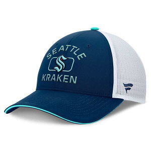 �t�@�i�e�B�N�X �����Y �A�N�Z�T���[ �X�q Men's Fanatics Deep Sea Blue/White Seattle Kraken Authentic Pro Rink Trucker Hat Navy �l�C�r�[