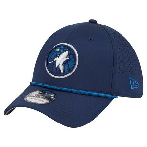 �j���[�G�� �����Y �A�N�Z�T���[ �X�q Men's New Era Navy Minnesota Timberwolves Featherweight Poly Rope Flex 39Thirty Hat Navy �l�C�r�[
