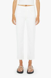 �}�U�[ ���f�B�[�X �{�g���X �f�j���p���c �X�g���[�g �n�C�E�G�X�g �W�[���Y MOTHER The Newbie High Waist Crop Straight Leg Jeans Fairest Of Them All