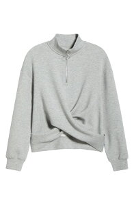 �G���s�[�W�[ ���f�B�[�X �A�E�^�[ �p�[�J�[�E�X�E�F�b�g �n�[�t�W�b�v MPG Dreamweave Crossover Quarter Zip Heather Concrete �w�U�[