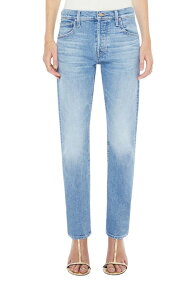 �}�U�[ ���f�B�[�X �{�g���X �f�j���p���c �X�g���[�g �W�[���Y MOTHER Hiker Hover Mid Rise Slim Straight Leg Jeans Baubles And Trinkets