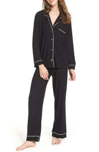 �G�o�[�W�F�C ���f�B�[�X �A���_�[�E�F�A �i�C�g�E�F�A Eberjey Gisele Long Pajamas Black/Sorbet Pink �u���b�N