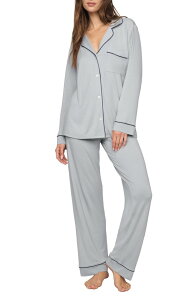�G�o�[�W�F�C ���f�B�[�X �A���_�[�E�F�A �i�C�g�E�F�A Eberjey Gisele Long Pajamas Gray Dawn/ Navy �O���[