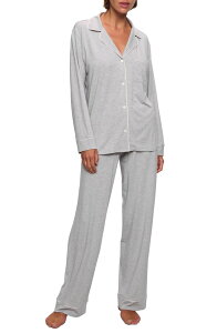 �G�o�[�W�F�C ���f�B�[�X �A���_�[�E�F�A �i�C�g�E�F�A Eberjey Gisele Long Pajamas Heather Grey Sorbet �O���[
