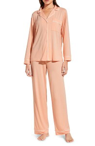 �G�o�[�W�F�C ���f�B�[�X �A���_�[�E�F�A �i�C�g�E�F�A Eberjey Gisele Long Pajamas Pink Nectar/ Ivory �A�C�{���[