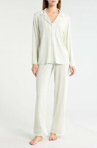 �G�o�[�W�F�C ���f�B�[�X �A���_�[�E�F�A �i�C�g�E�F�A Eberjey Gisele Long Pajamaseafoam/ Ivory �A�C�{���[