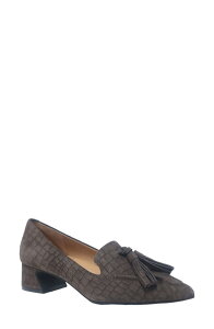�W�F���g���\�E���Y ���f�B�[�X �V���[�Y �q�[�� Gentle Souls Glova Tassel Pump Chocolate Suede �`���R���[�g