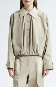�X���[�����t�B���b�v���� ���f�B�[�X �A�E�^�[ �W���P�b�g�E�u���]�� �R�b�g�� 3.1 Phillip Lim Snap Front Cotton Blouson Bomber Jacket Khaki-Birch �J�[�L