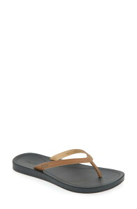 �I���J�C ���f�B�[�X �V���[�Y �T���_�� OluKai Lalahi Flip Flop Tan / Lava Rock �^��