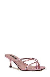 �i�C���E�F�X�g ���f�B�[�X �V���[�Y �q�[�� �T���_�� Nine West Anirey Slide Sandalight Pink �s���N
