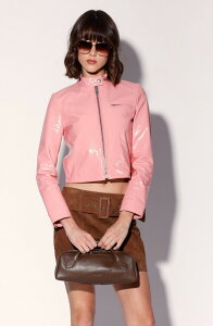 �E�H���^�[�x�[�J�[ ���f�B�[�X �A�E�^�[ �W���P�b�g�E�u���]�� ���U�[ Walter Baker Krista Patent Leather Jacket Petal Pink Patent �s���N