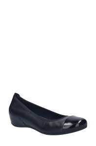 �W���Z�t�Z�C�x�� ���f�B�[�X �V���[�Y �p���v�X �L���b�v Josef Seibel Florina Cap Toe Flat Blackpat