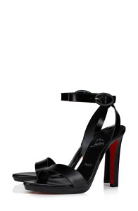 �N���X�`�����E���u�^�� ���f�B�[�X �V���[�Y �T���_�� Christian Louboutin Fanny Sandal Black/ Lin Black/ Bk �u���b�N