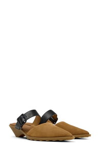 �J���y�[�� ���f�B�[�X �V���[�Y �q�[�� Camper Anita Pointed Toe Mule Medium Brown �u���E��