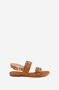 �G�[�W�[�G�� ���f�B�[�X �V���[�Y �T���_�� AGL Summer Multi Bucklesandal Brandy Nappa �}���`�J���[