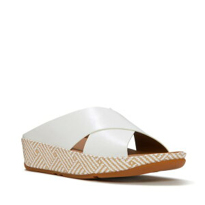 �t�B�b�g�t���b�v ���f�B�[�X �V���[�Y �q�[�� �T���_�� �O���t�B�b�N FitFlop Lulux Graphic-Weave Sandal Urban White �z���C�g