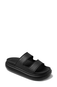 ���[�t ���f�B�[�X �V���[�Y �T���_�� �v���b�g�t�H�[�� Reef Bondi Waterproof Platform Slide Sandal Black/ Black �u���b�N