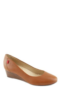 �}�[�N�W���Z�t�j���[���[�N ���f�B�[�X �V���[�Y �p���v�X ���U�[ Marc Joseph New York Prospect Leather Wedge Pump Cognac Napa Soft