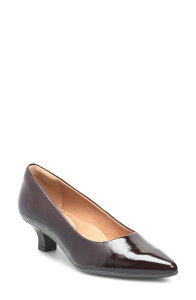 �G�X�G�t�G�t�e�B ���f�B�[�X �V���[�Y �q�[�� Sfft Sabrina Pointy Toe Kitten Heel Pump Cognac