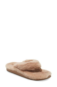 �I���J�C ���f�B�[�X �V���[�Y �T���_�� OluKai Kipea Heu Genuine Shearling Slide Sandal Tan/ Tan �^��