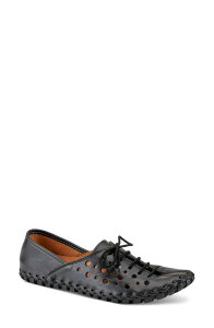 �X�v�����O�X�e�b�v ���f�B�[�X �V���[�Y �p���v�X ���[�X Spring Step Moonwalk Lace-Up Shoe Black �u���b�N